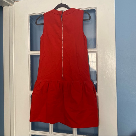 Diane von Furstenberg Maeryn Drop Waist Dress Burnt Orange - Picture 6 of 11